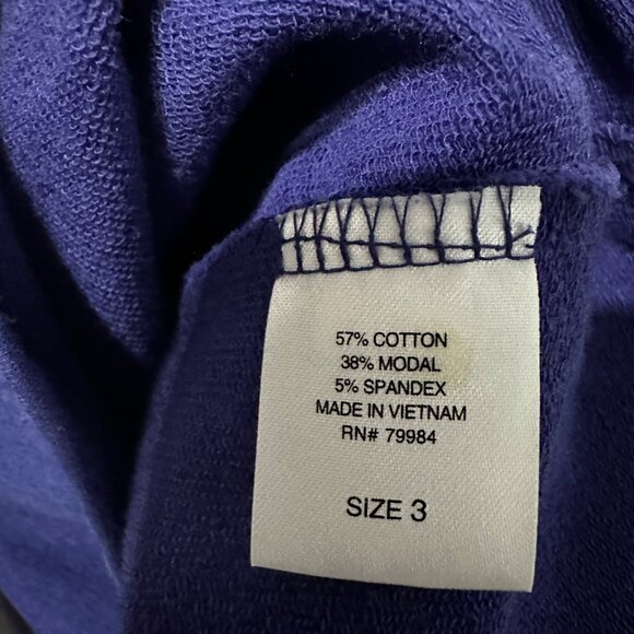 Chico’s Zenergy women’s size 3 blue drawstring waist and neck dress or tunic - Picture 6 of 8